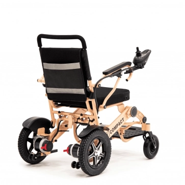 Кресло-коляска электр. MET Compact 35 (REPOW Power Wheel Chair-T610A MT-C35) цвет рамы розовый - 2